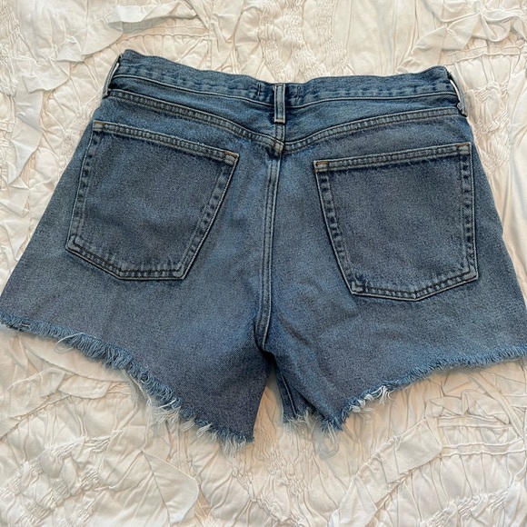 AGOLDE PARKER LONG DENIM SHORTS - Picture 2 of 5
